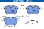Piduriklotsi komplekt,  ketaspidur ATE Ceramic 13.0470-7363.2