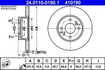 ATE Тормозной диск 24.0110-0190.1
