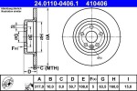 ATE Тормозной диск 24.0110-0406.1