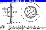 ATE Piduriketas PowerDisc 24.0332-0144.1