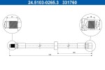 ATE Pidurivoolik 24.5103-0265.3