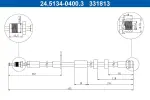 ATE Pidurivoolik 24.5134-0400.3
