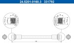 ATE Pidurivoolik 24.5201-0160.3