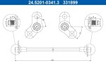 ATE Pidurivoolik 24.5201-0341.3