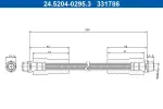 ATE Pidurivoolik 24.5204-0295.3