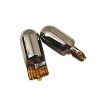 Autopirn 12V 5W T10 Silver merevaigukollane peegelkattega oranzh 2tk