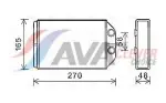AVA QUALITY COOLING  Soojusvaheti,salongiküte AIA6393