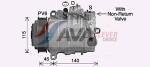 AVA Clever Choice Kompressor,  kliimaseade 12V MSAK755