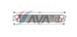 AVA Clever Choice turbo radiaator (intercooler) OL4442