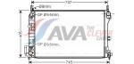 AVA Clever Choice Radiaator,  mootorijahutus ** CLEVER FIT ** OLA2341