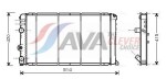 AVA Clever Choice Radiaator,  mootorijahutus ** CLEVER FIT ** RT2263