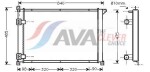 AVA Clever Choice Radiaator,  mootorijahutus RTA2257