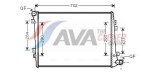 AVA Clever Choice Radiaator,  mootorijahutus VN2224