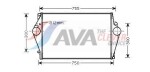 AVA Clever Choice turbo radiaator (intercooler) VOA4137