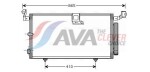 AVA QUALITY COOLING TO5384D / a/c condenser (with dryer) fits: lexus rx, toyota harrier 3.0 01.98-05.03