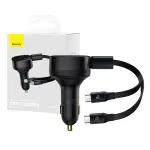 зарядное устройство авто BASEUS ENJOYMENT Z KABLAMI USB-C, 33W (черный)