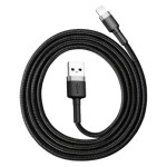 kaabel baseus usb2.0 a pistik - ip lightning pistik 2m qc3.0 hall/must