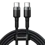 kaabel laadijale USB-C -  USB-C BASEUS CAFULE, QC 3.0, PD 2.0, 100W, 5A, 2M (hall-must)