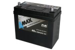 aku 4MAX 12V 45Ah/330A +- õhuke klemm (Jaapani autodele) 238x129x227  (käivitusaku)