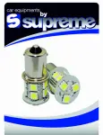 24V LED BAU15s 13 SMD tüüpi lediga, merevaigukollane 2tk SUPREME