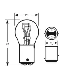 12V 21/5W BAY15dшт Ring LONGLIFE, гарантия 3 года