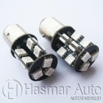 LED BAY15d 19 SMD tüüpi lediga, CANBUS veateate eemaldajaga, VALGE 2tk