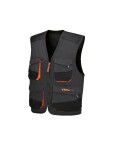 Vest, suurus L, Materjal: puuvill / polüester fibre, materjal grammage: 260g/m², värv: hall/oranž
