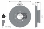 BENDIX Braking  Тормозной диск BDS1022