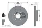 BENDIX Braking  Тормозной диск BDS1107
