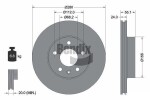 BENDIX Braking  Тормозной диск BDS1309HC