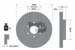 BENDIX Braking  Тормозной диск BDS1536