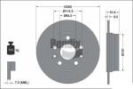 BENDIX Braking  Тормозной диск BDS2290