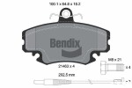 BENDIX Braking Piduriklotsi komplekt,  ketaspidur BPD1005