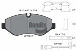 BENDIX Braking Piduriklotsi komplekt,  ketaspidur BPD1008