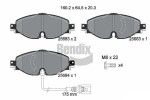 BENDIX Braking Piduriklotsi komplekt,  ketaspidur BPD1016