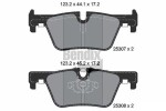 BENDIX Braking Piduriklotsi komplekt,  ketaspidur BPD1017