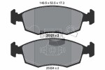 BENDIX Braking Piduriklotsi komplekt,  ketaspidur BPD1018
