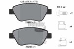 BENDIX Braking  Комплект тормозных колодок, дисковый тормоз BPD1019