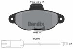 BENDIX Braking Piduriklotsi komplekt,  ketaspidur BPD1020