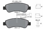 BENDIX Braking Piduriklotsi komplekt,  ketaspidur BPD1025