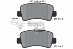 BENDIX Braking Piduriklotsi komplekt,  ketaspidur BPD1026
