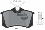 BENDIX Braking Piduriklotsi komplekt,  ketaspidur BPD1027