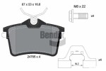 BENDIX Braking Piduriklotsi komplekt,  ketaspidur BPD1031