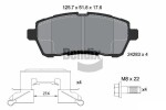 BENDIX Braking Piduriklotsi komplekt,  ketaspidur BPD1032