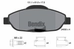 BENDIX Braking Piduriklotsi komplekt,  ketaspidur BPD1036