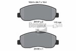 BENDIX Braking Piduriklotsi komplekt,  ketaspidur BPD1037