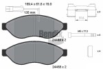 BENDIX Braking Piduriklotsi komplekt,  ketaspidur BPD1040