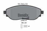 BENDIX Braking Piduriklotsi komplekt,  ketaspidur BPD1046
