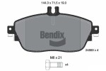 BENDIX Braking Piduriklotsi komplekt,  ketaspidur BPD1047
