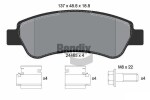 BENDIX Braking Piduriklotsi komplekt,  ketaspidur BPD1050